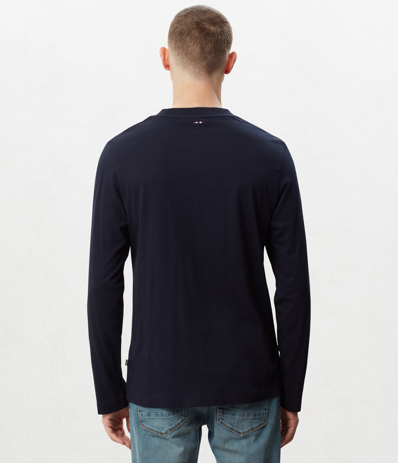 SERBER LS BLUE W EMBRO