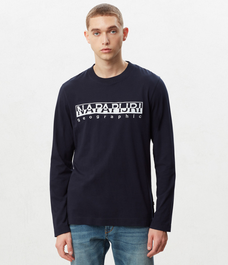 SERBER LS BLUE W EMBRO