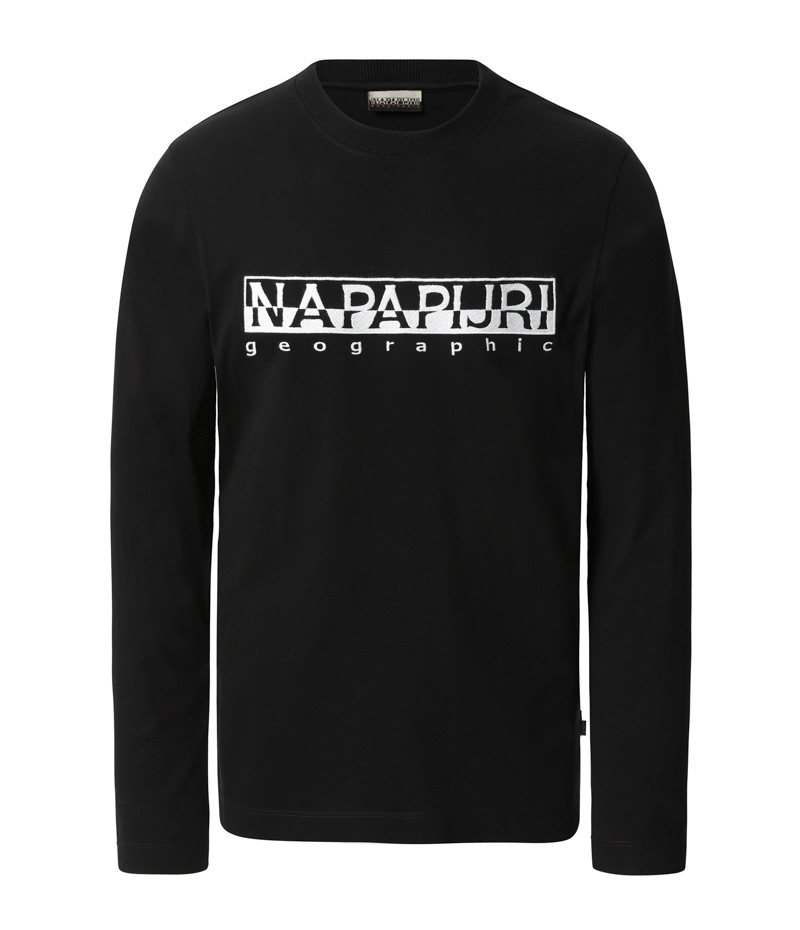 SERBER LS BLACK W EMBRO
