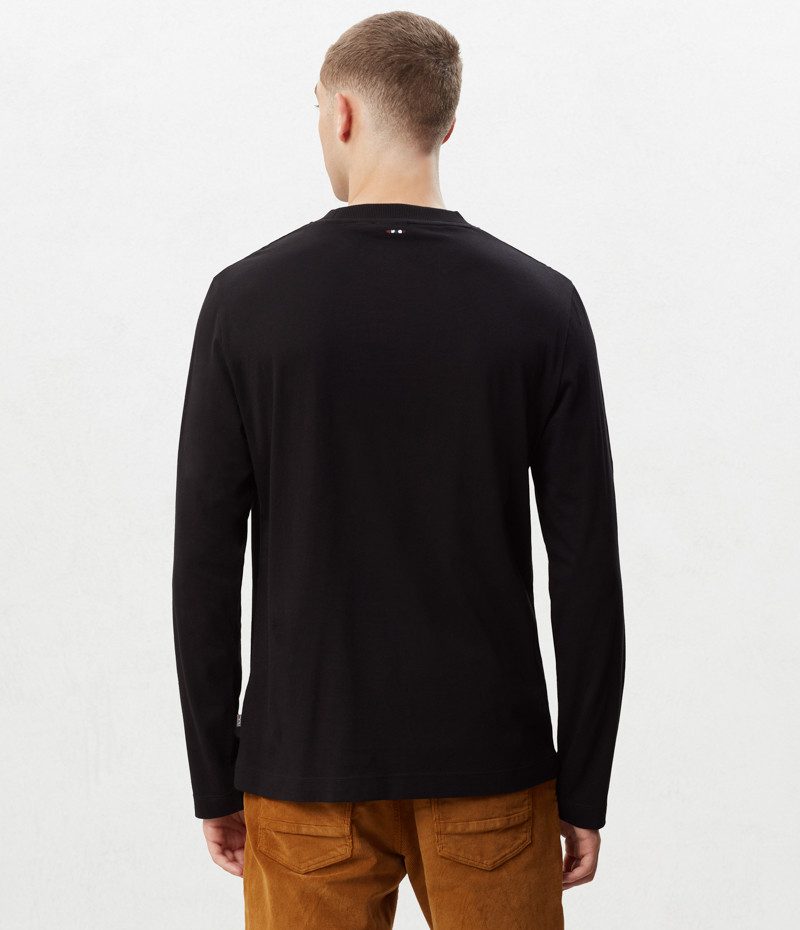 SERBER LS BLACK W EMBRO