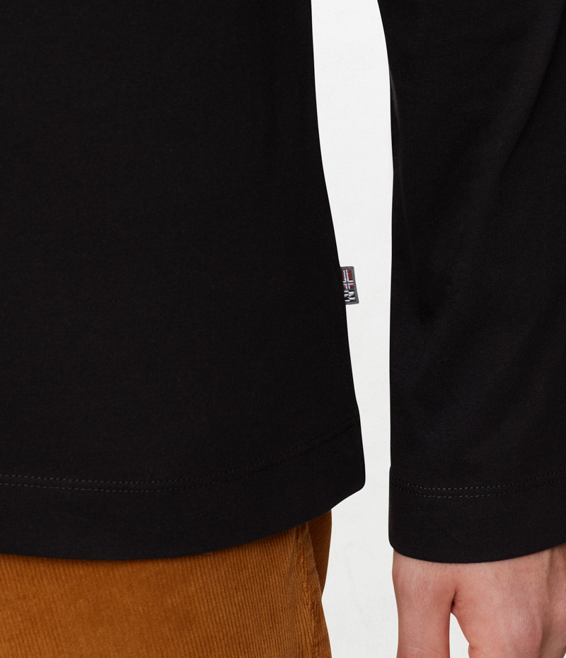 SERBER LS BLACK W EMBRO