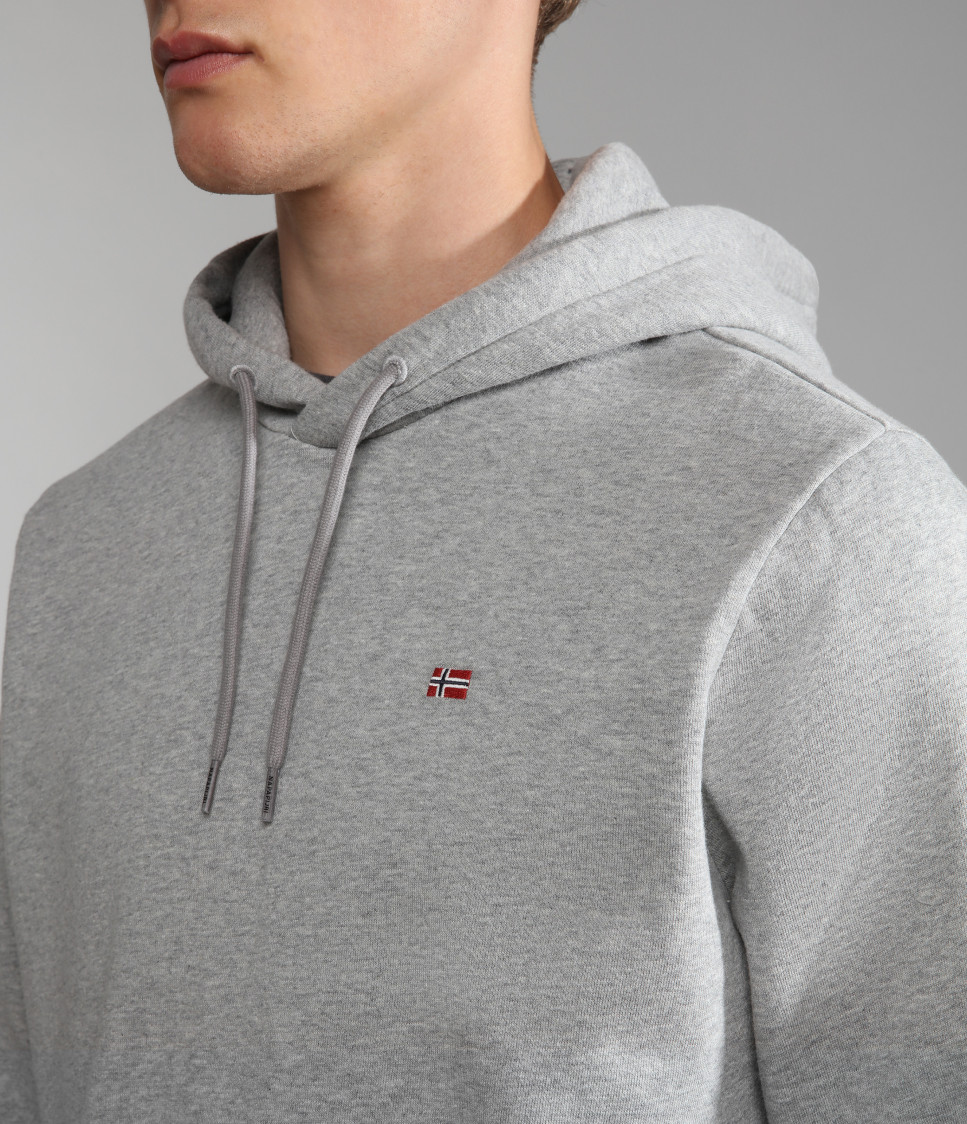 BALIS HOOD MED GREY MEL