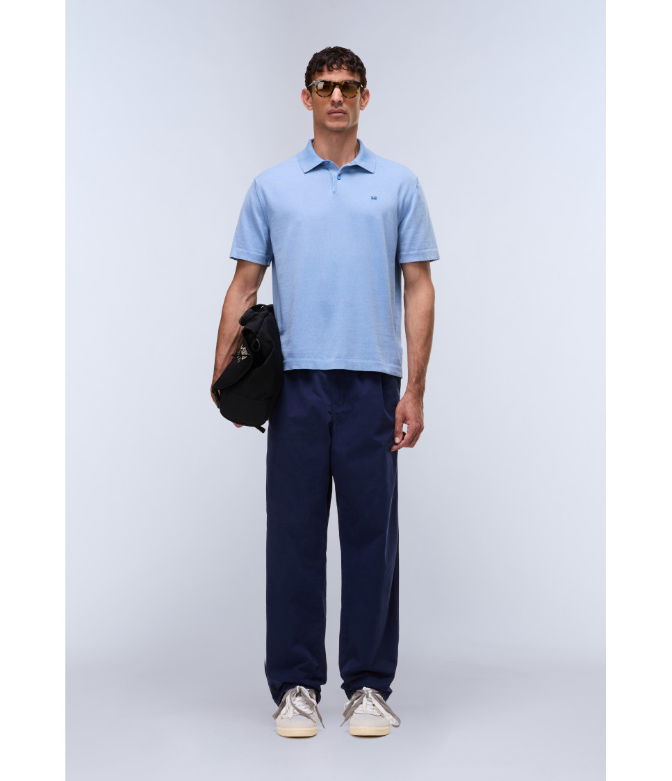 D-HUDSON POLO SS BLUE JASPER B9A 