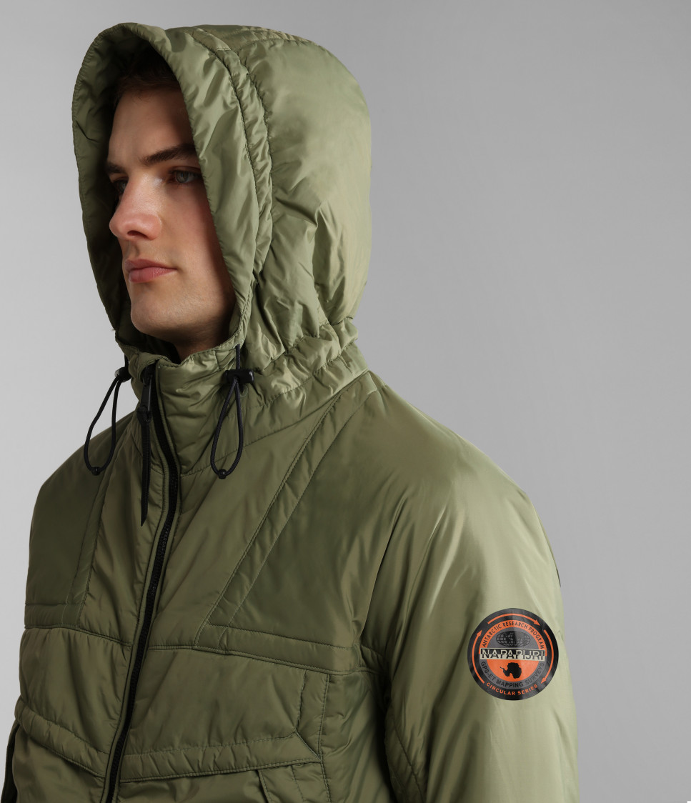 CIRCULAR PARKA GREEN LICHEN