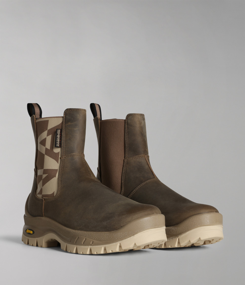 F2PEAK02/LEA TAUPE Z28