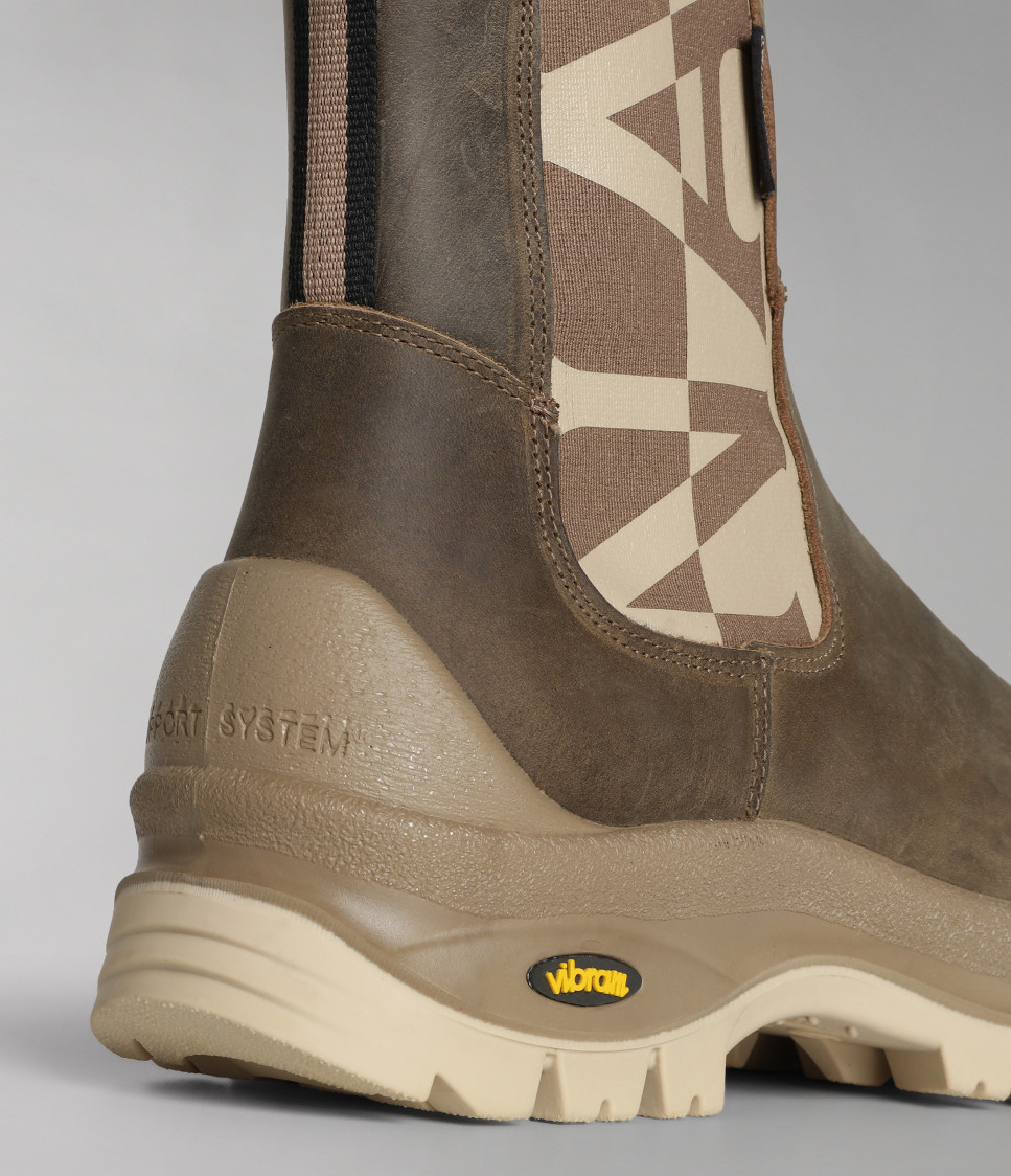 F2PEAK02/LEA TAUPE Z28
