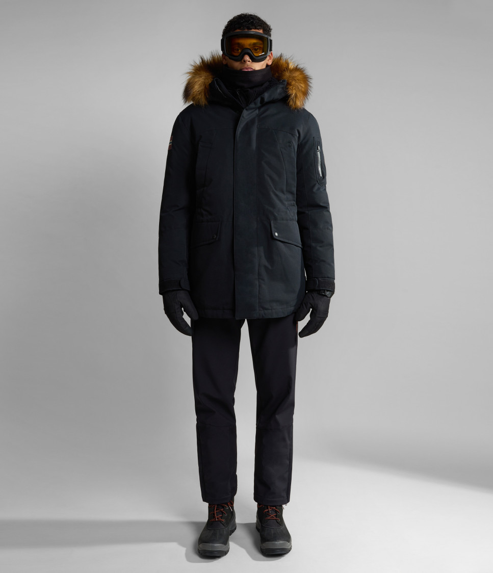 A-DNA EXPLORER PARKA BLACK 041