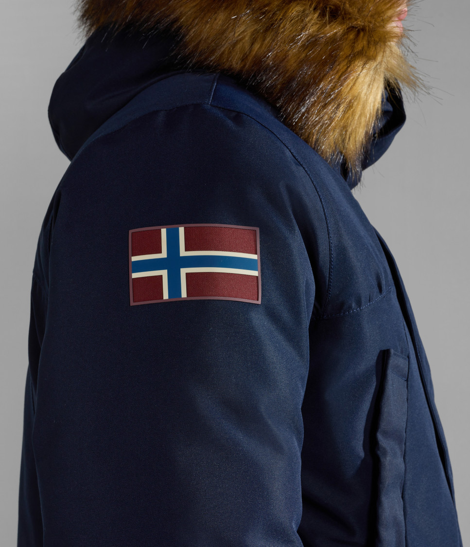 A-DNA EXPLORER PARKA BLU MARINE
