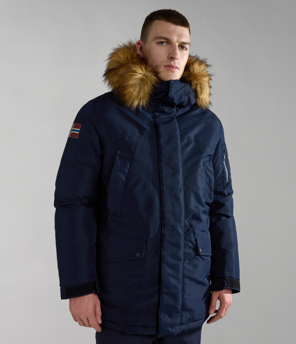 A-DNA EXPLORER PARKA BLU MARINE