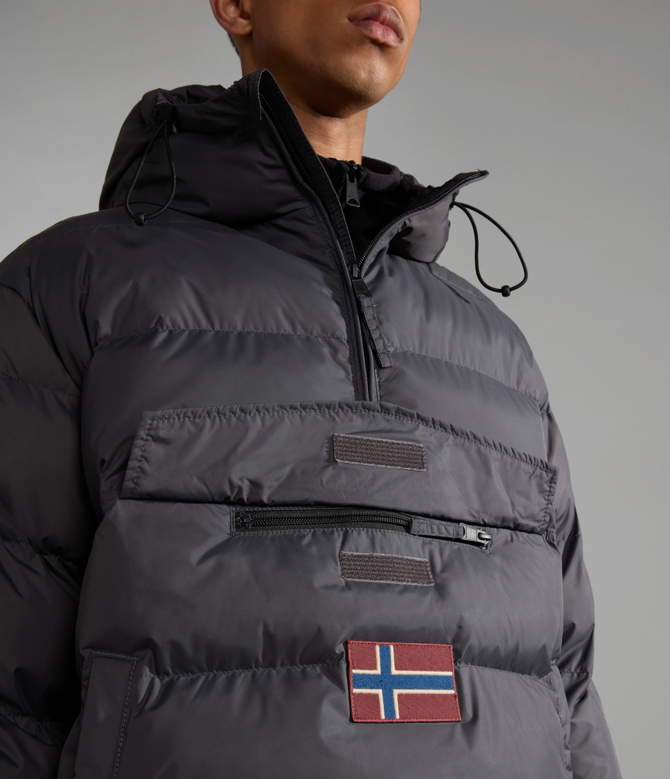 RAINFOREST OP WI PUF DARK GREY SOLID 