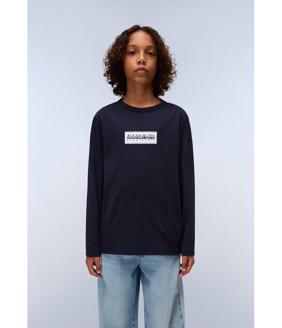 K S-CHAMOIS LS BLU MARINE