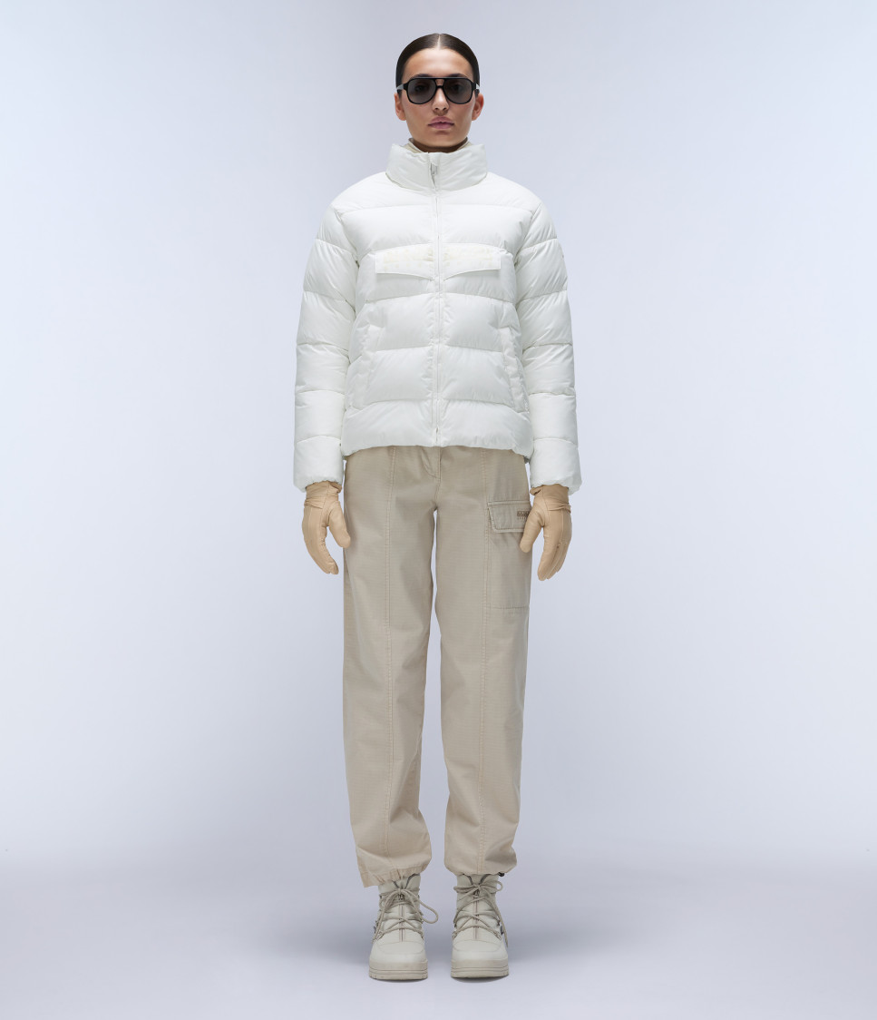 RF PUFFER OPEN W WHITE HERON 