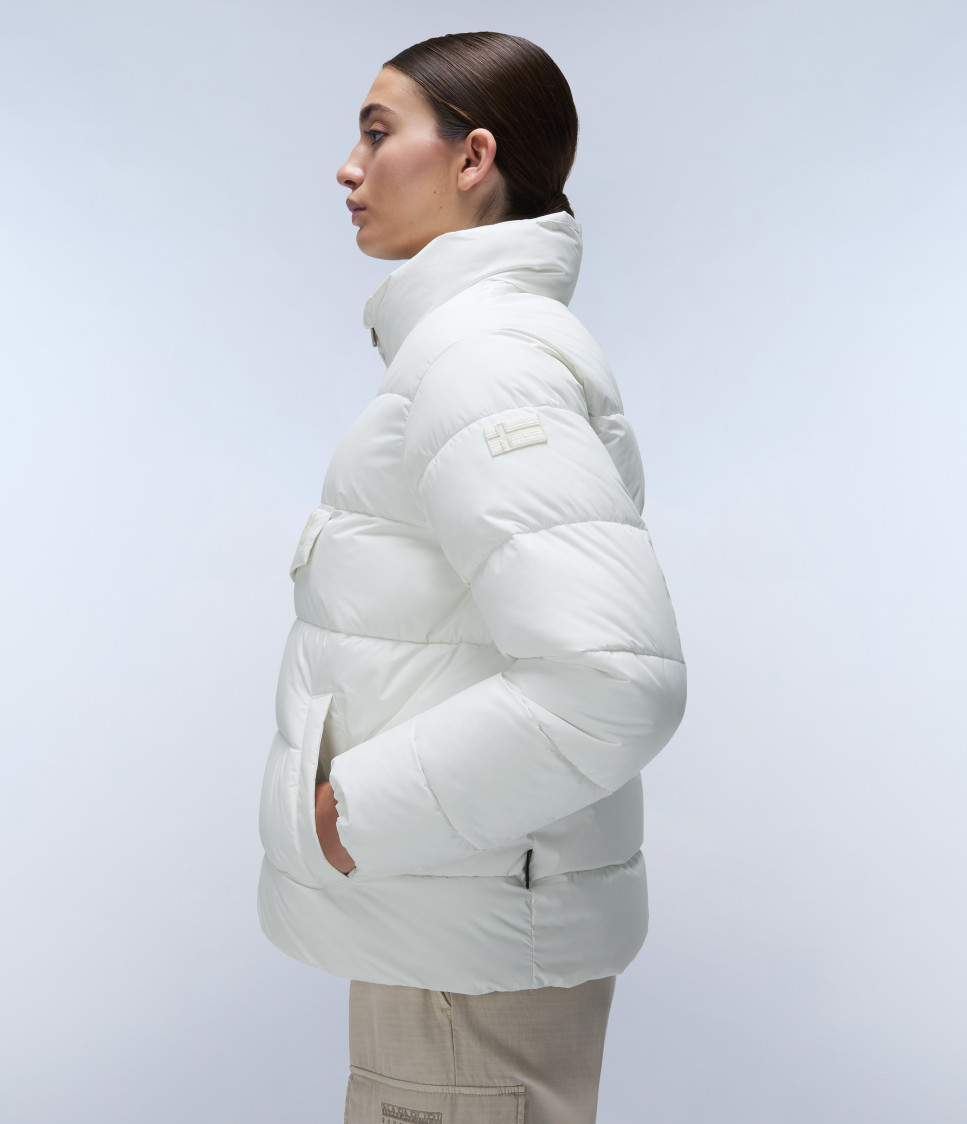 RF PUFFER OPEN W WHITE HERON 