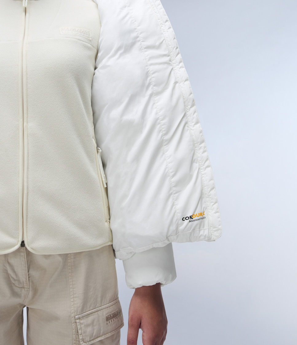 RF PUFFER OPEN W WHITE HERON 
