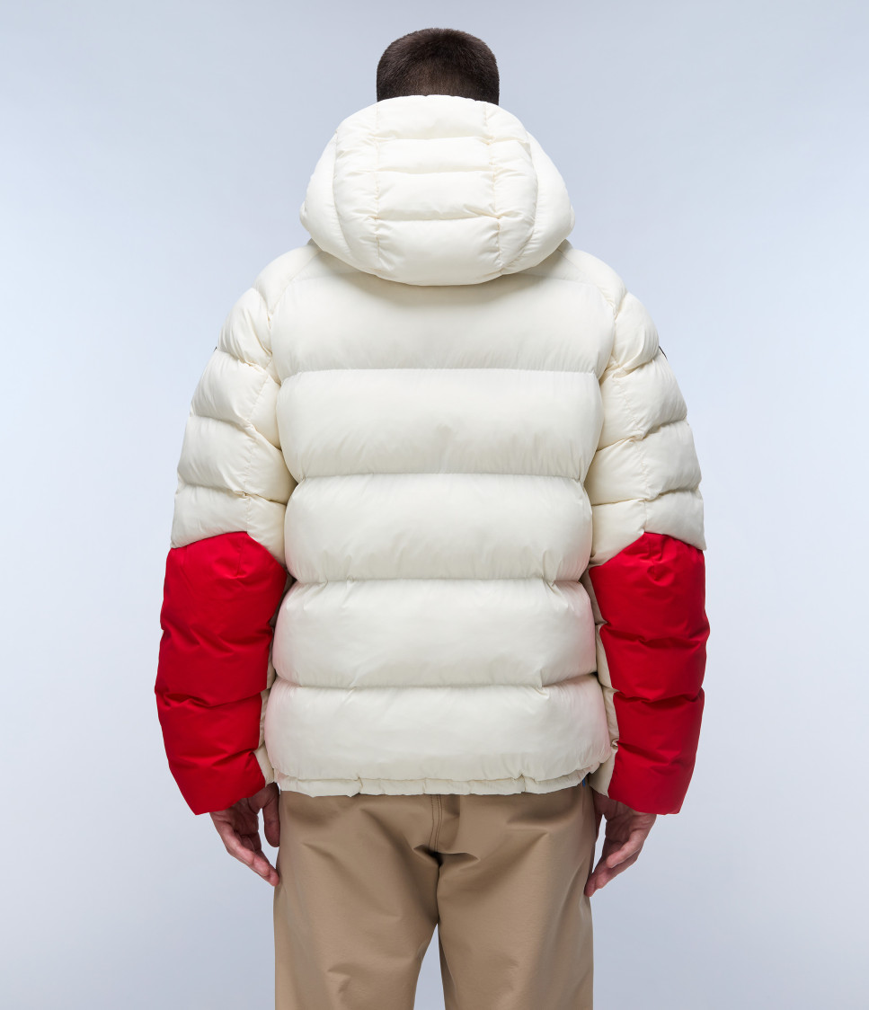 A-MOESA PUF BEIGE DIMITY