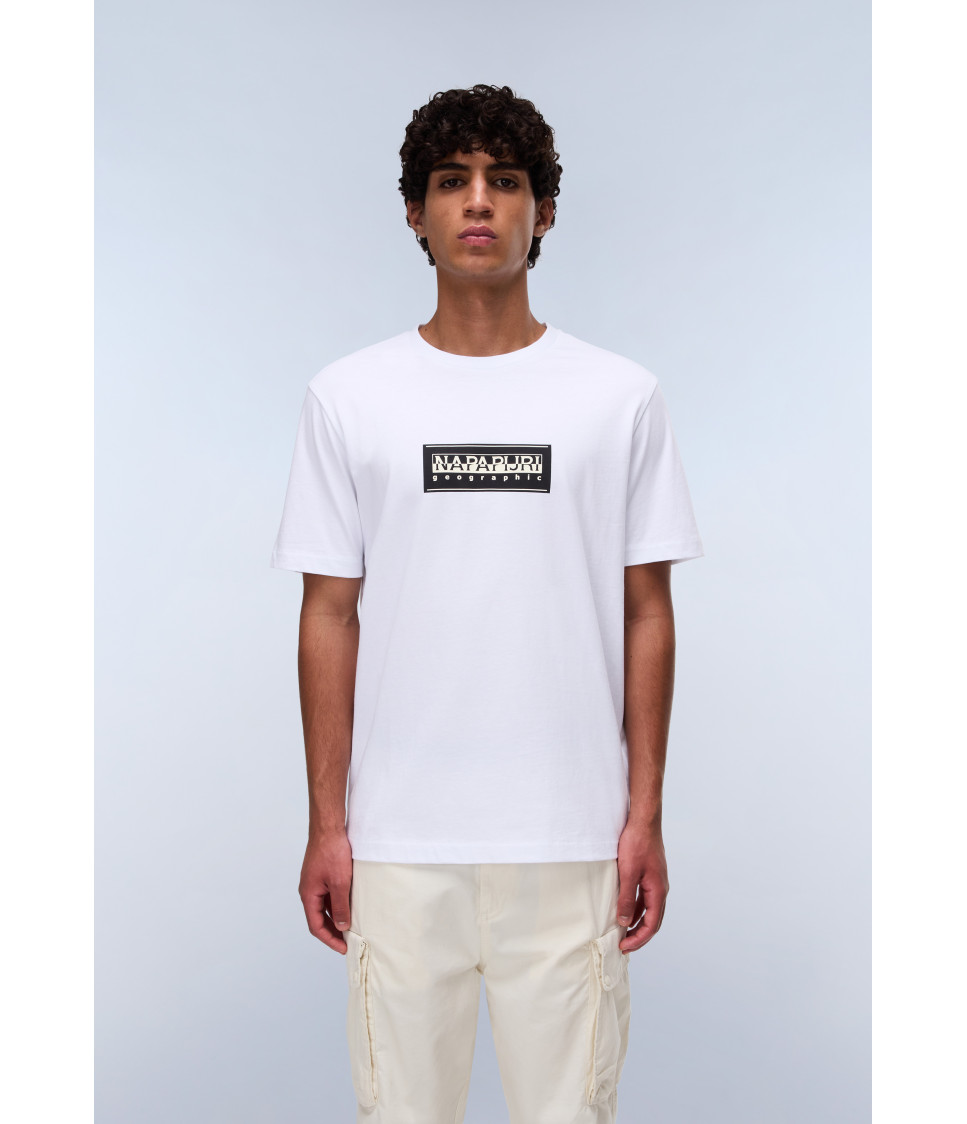 S-BOX LOGO SS BRIGHT WHITE 002 