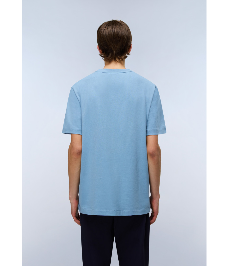 S-BOX LOGO SS FADED DENIM I84