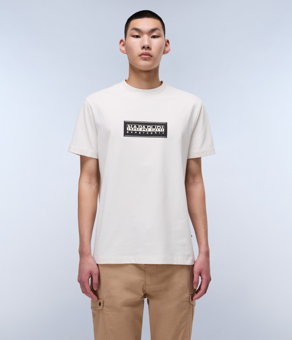 S-BOX LOGO SS WHITE WHISPER