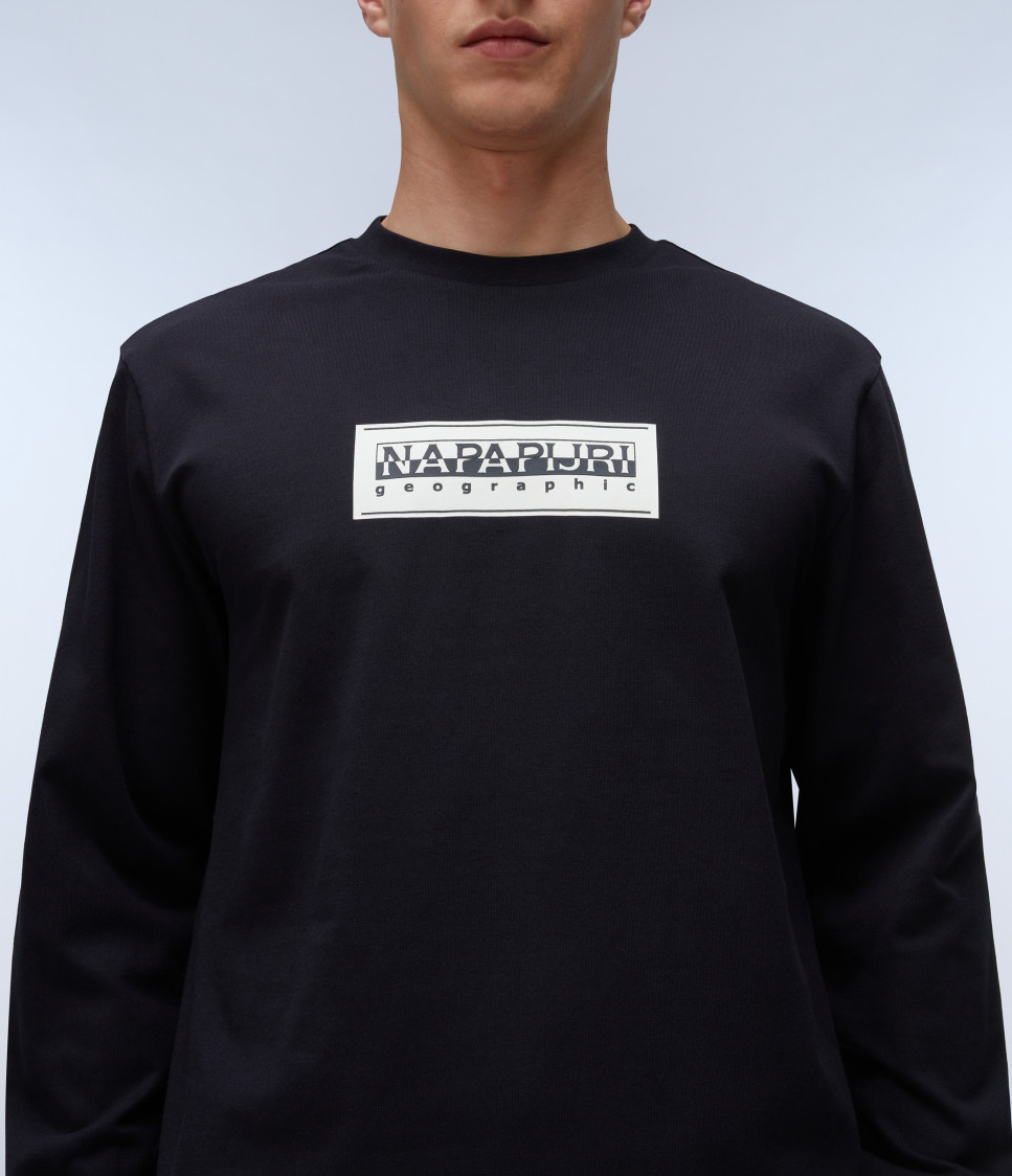 S-BOX LOGO LS BLACK 041