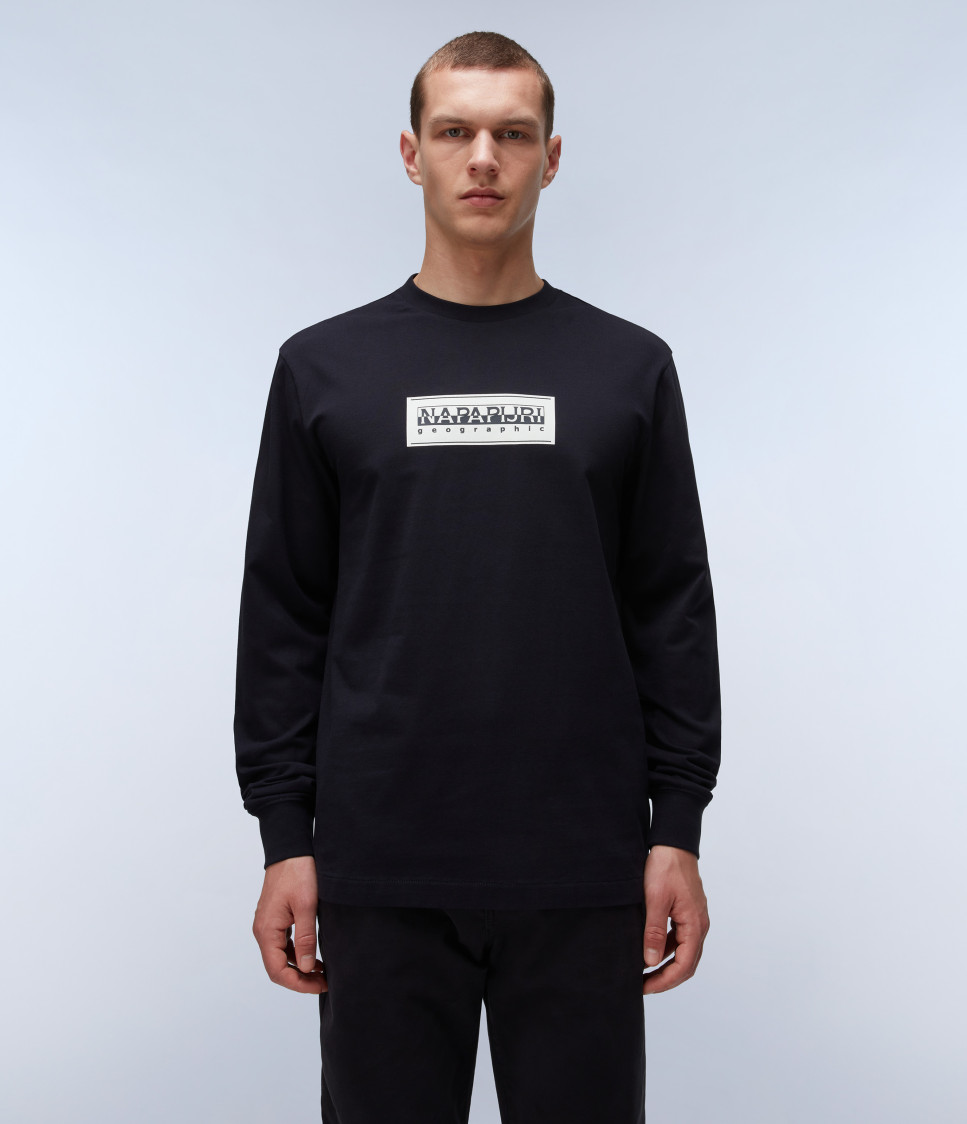 S-BOX LOGO LS BLACK 041