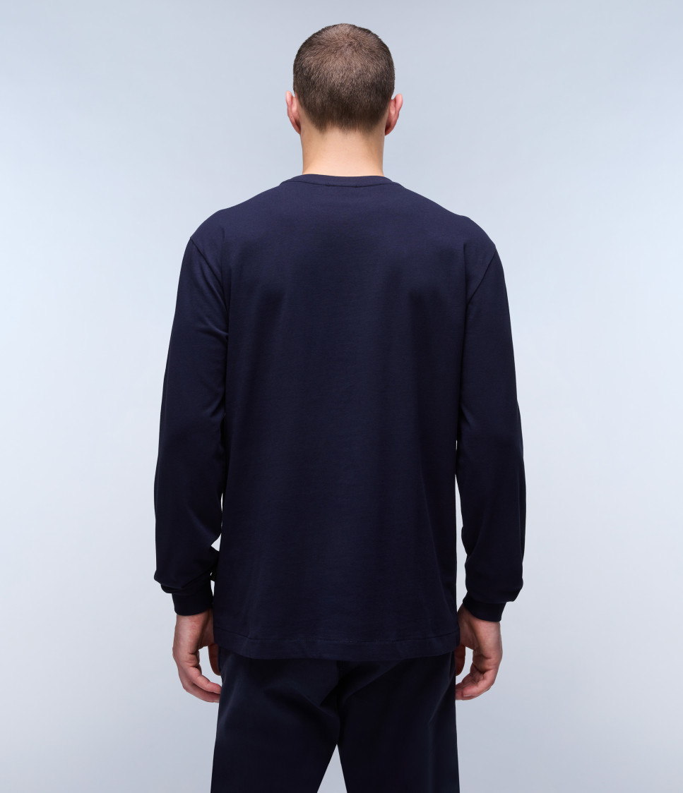 S-BOX LOGO LS BLU MARINE