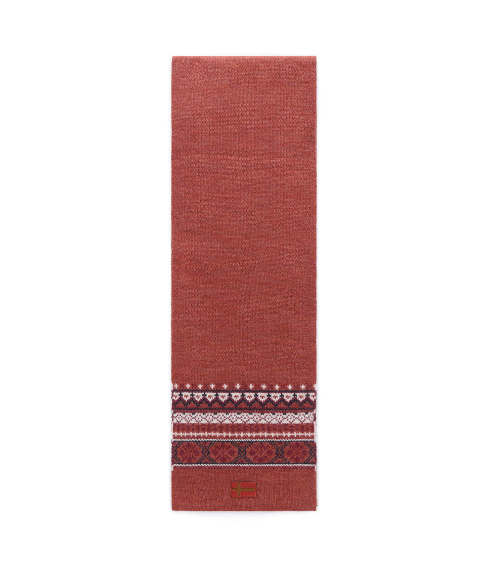 F-SOIUSA SCARF W RED SAUCE