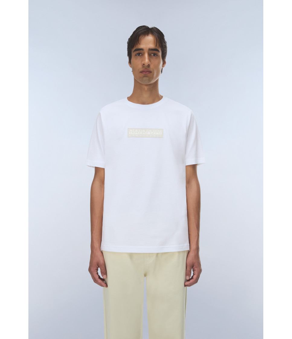 S-BOX LOGO SS 1 BRIGHT WHITE 002 