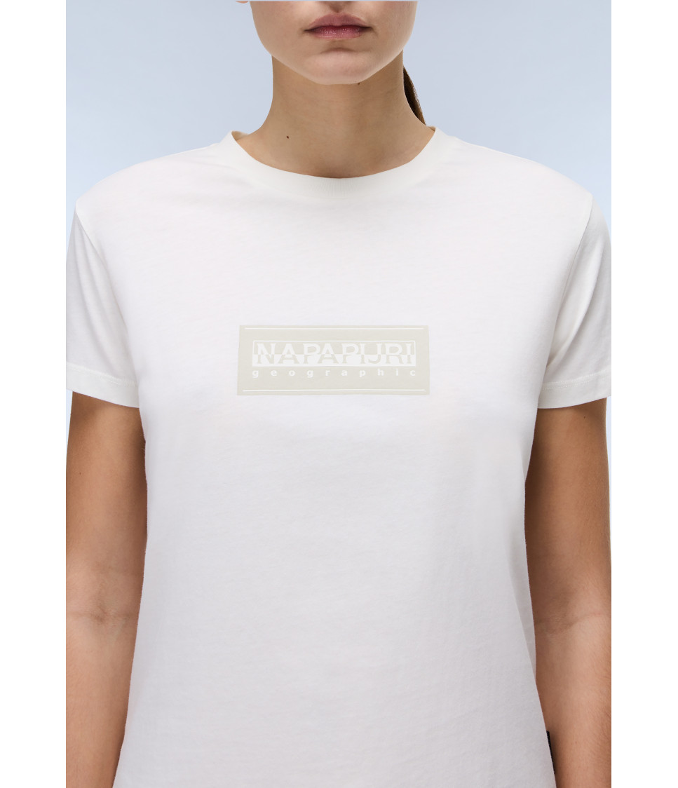 S-BOX LOGO SS W 1 WHITE HERON