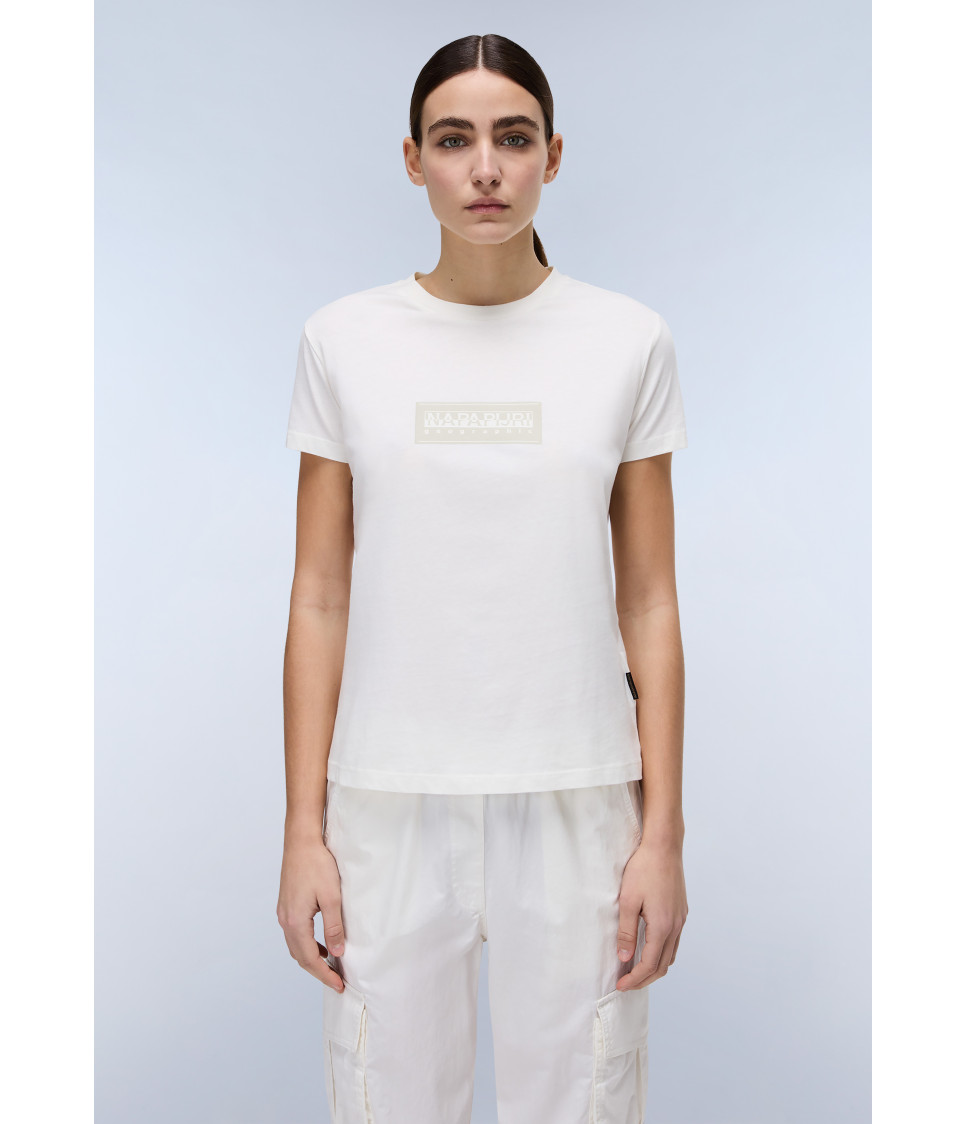 S-BOX LOGO SS W 1 WHITE HERON