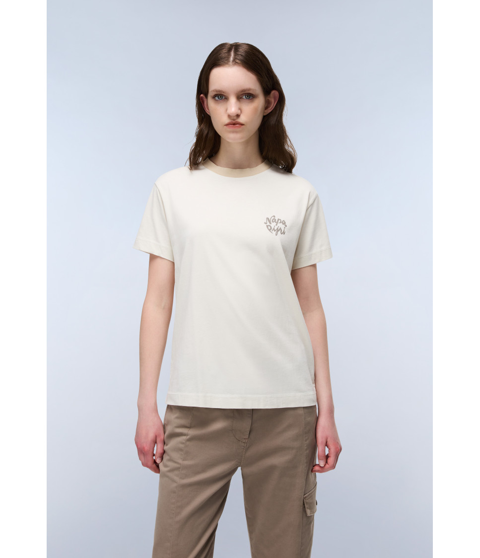 S-FEDAIA SS W BEIGE DIMITY