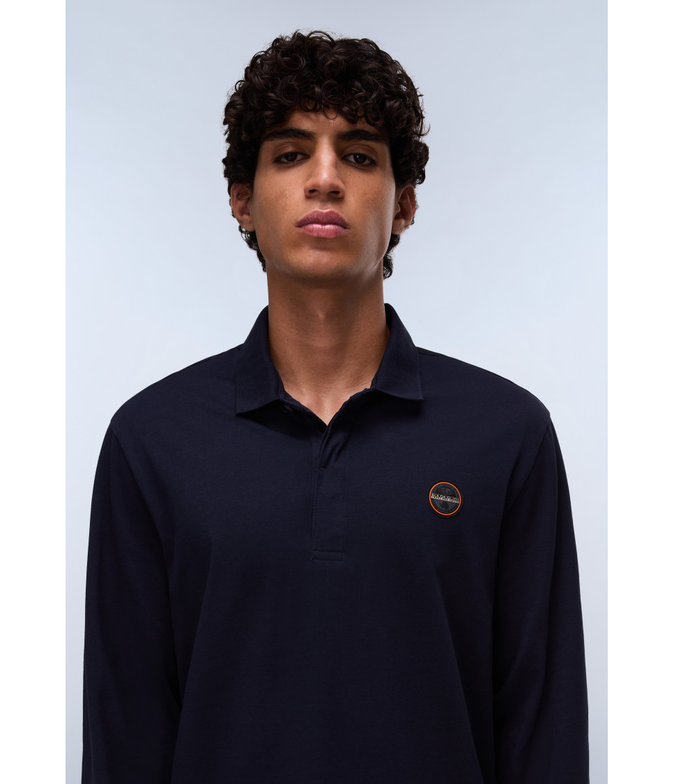 E-BADGE LS BLU MARINE 