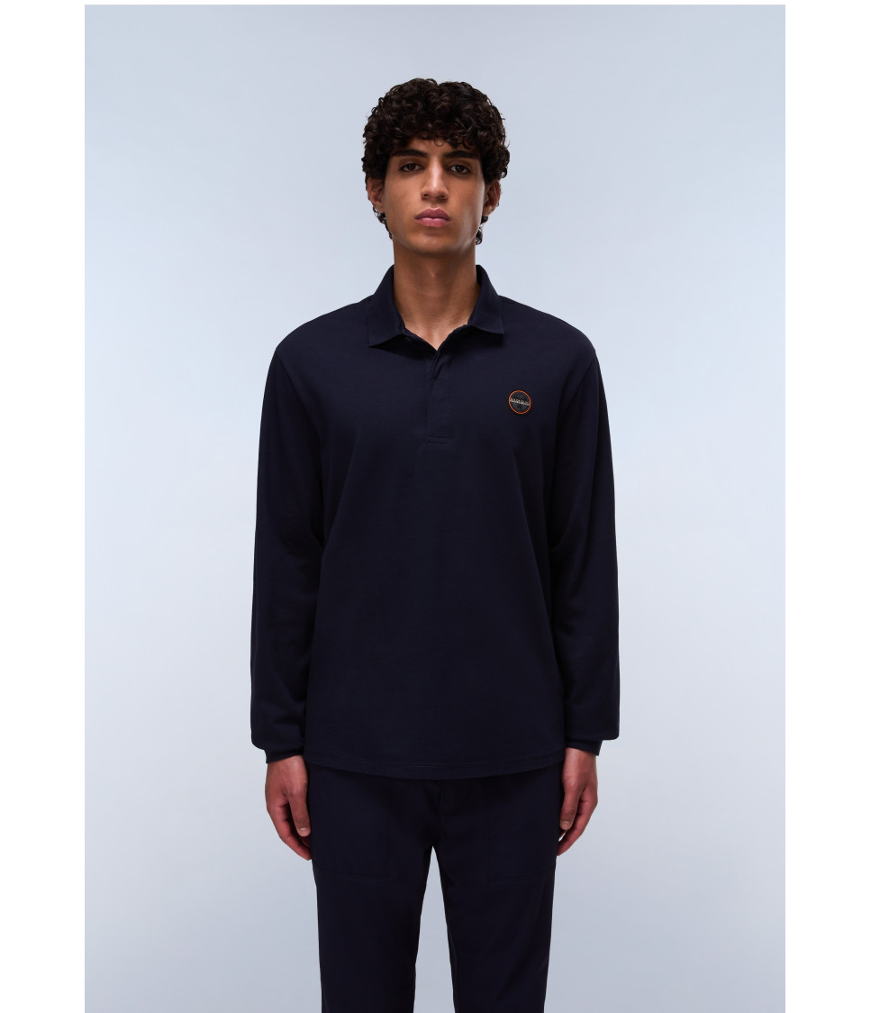 E-BADGE LS BLU MARINE 