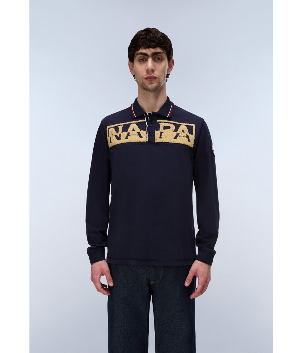E-ARCHIVE POLO LS BLU MARINE 