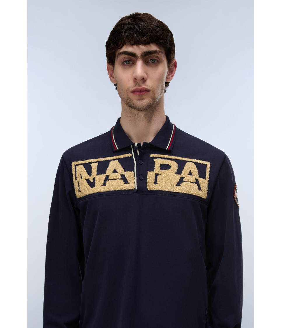 E-ARCHIVE POLO LS BLU MARINE 