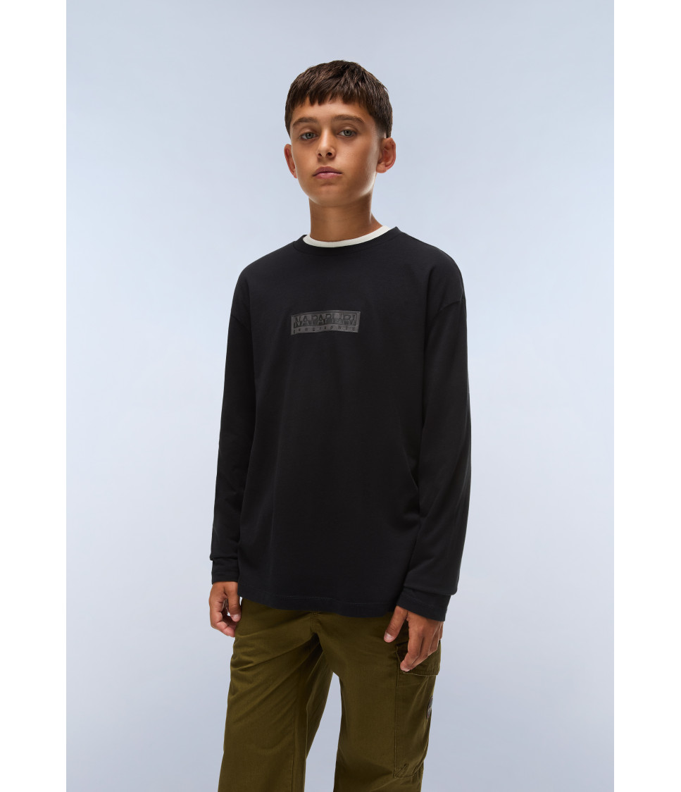 K S-NEW BOX LOGO LS BLACK BEAUTY 