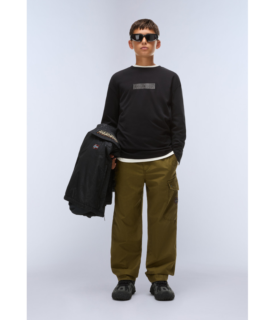 K S-NEW BOX LOGO LS BLACK BEAUTY 