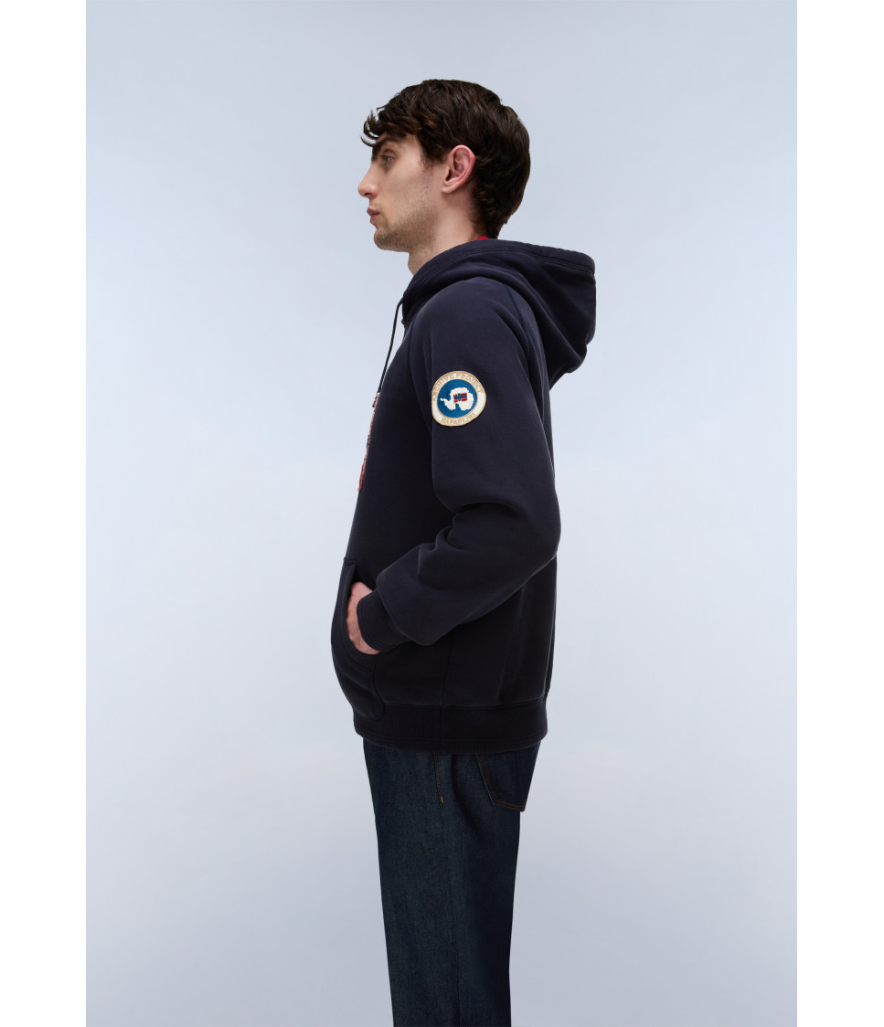 B-ARCHIVE SWEAT H BLU MARINE 