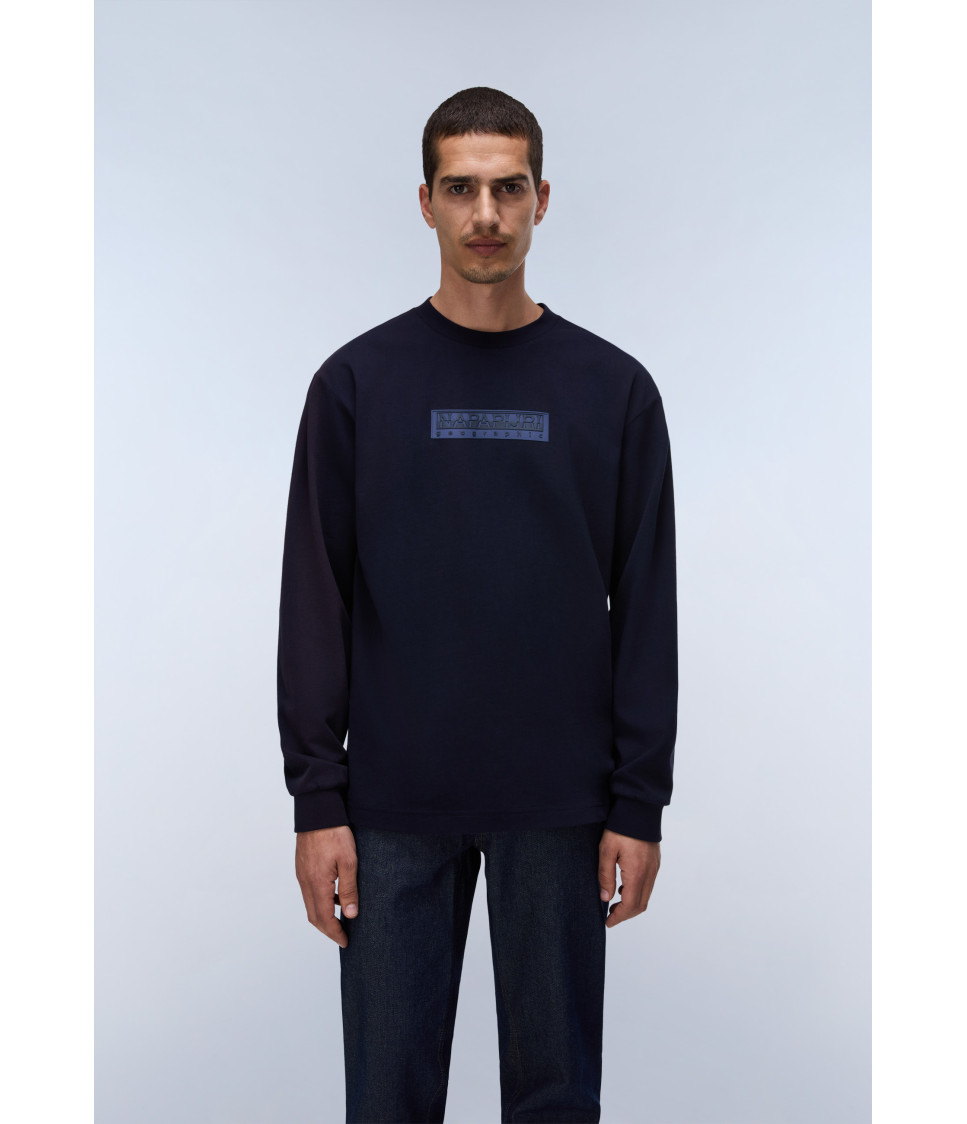 S-BOX LOGO LS 1 BLU MARINE 