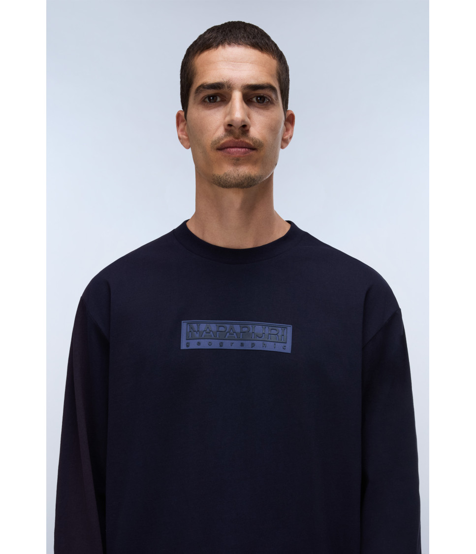 S-BOX LOGO LS 1 BLU MARINE 