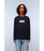 K S-CHAMOIS LS BLU MARINE 