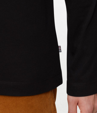 SERBER LS BLACK W EMBRO