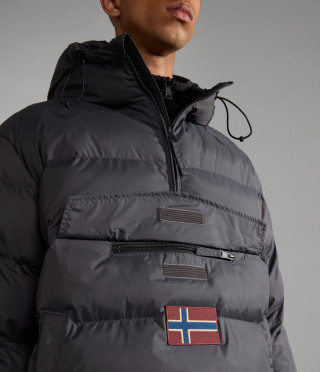 RAINFOREST OP WI PUF DARK GREY SOLID 