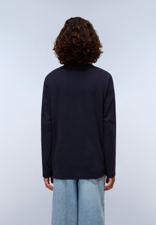 K S-CHAMOIS LS BLU MARINE