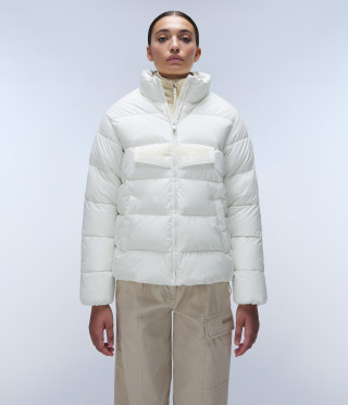 RF PUFFER OPEN W WHITE HERON 
