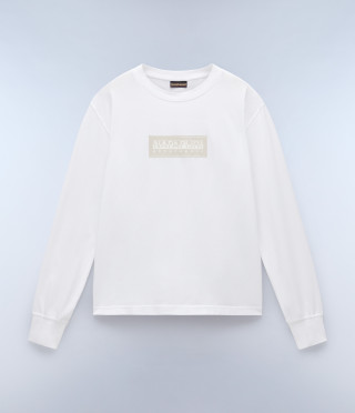 S-BOX LOGO LS W BRIGHT WHITE 002 