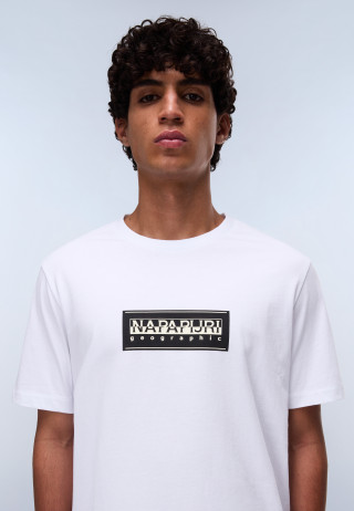 S-BOX LOGO SS BRIGHT WHITE 002 