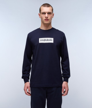 S-BOX LOGO LS BLU MARINE