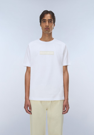S-BOX LOGO SS 1 BRIGHT WHITE 002 