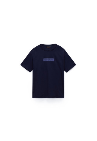 K S-NEW BOX LOGO SS BLU MARINE 