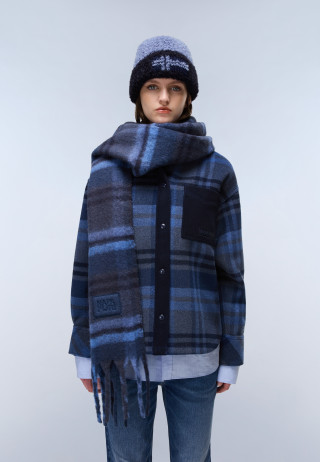 F-PENIA SCARF W BLU MARINE 